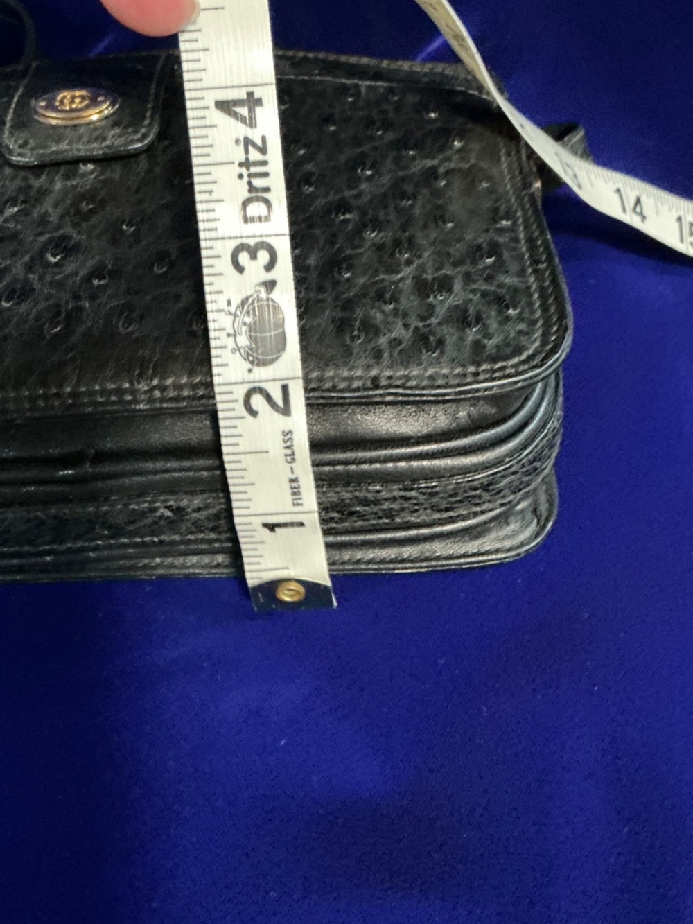 Vintage Gucci genuine ostrich crossbody bag black - Picture 16 of 16